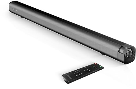 LEADSIGN 100W Soundbar for TV with Bluetooth 5.0 & HDMI ARC, 37 Inch | 60W built-in subwoofer, 4 EQ modes and surround sound for home theatre, gaming, music and movies