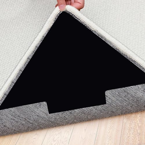 Teppich Antirutschunterlage, 8Stück Antirutschmatte für Teppich, Baum Rutschmatte for Teppichboden Waschbarer Wiederverwendbarer, Anti-Rutsch Pads Rug Gripper Teppichunterlage