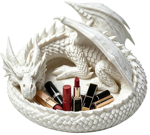 Genérico Cuenco Para Llaves, Bandeja Con Figura De Dragón En 3D Para Llaves, Plato Organizador De Joyas, Cuenco Decorativo Para Guardar Llavess, Llaveros, Perfumes, Ideal Para La Oficina