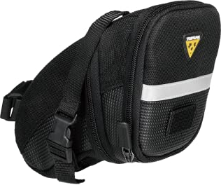 Topeak Satteltasche Mit Befestigungsriemen Aero Wedge Pack, Schwarz, 18 x 8.5 x 11 cm, 0.66 Liter, TC2260B
