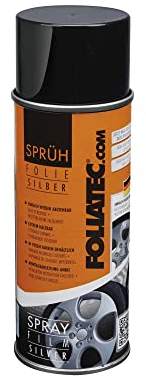 Foliatec 2049 Pellicola Spray, Argento metallizzato2 x 400 ml, Set di 2