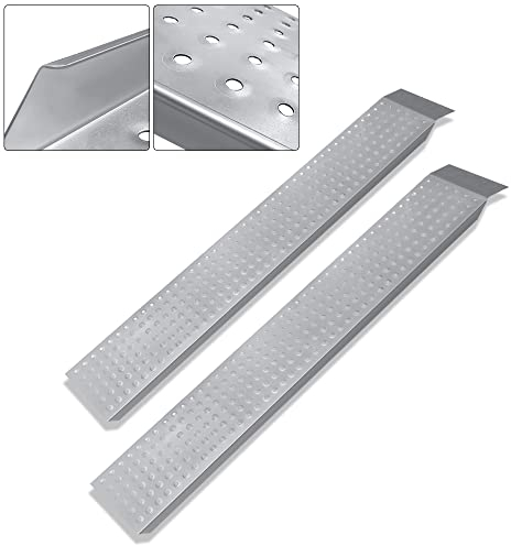 Aufun 2 rampe fino a 400 kg Rampa di carico antiscivolo pieghevole in acciaio zincato, rampa di carico antiscivolo per rimorchi moto ATV Quad, 160 x 23 cm