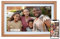 Denver PFF-2162LW Digitaler Wi-Fi Bilderrahmen – 21,5 Zoll Full HD IPS Touchscreen, Integrierte FRAMEO Software, Dual-Band Wi-Fi, Timer-Funktion, Holzrahmen hell