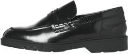 Jack & Jones JFWDAX STYD LN Mocassins en Cuir pour Homme, Noir, 46 UE, Noir, 46 EU