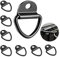 Janety 8 Pcs Cochet d'ancrage V-Ring pour Remorque, Anneaux d'Arrimage en Acier Inoxydable, capacité de Charge 400 kg, Anneaux D'arrimage pour Camion Bateaux Autos