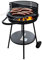 Holzkohlegrill Stahl mit Griffen mobiler BBQ Grill Höhe 83 cm Robuster Kohlegrill & HLKauf-Block (Grill Deluxe 83cm & HLKauf-Block)