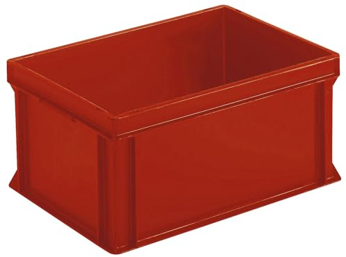 kaiserkraft FRANKEL Bacs gerbables normes Europe | L x l x h 600 x 400 x 325 mm | rouge | lot de 2