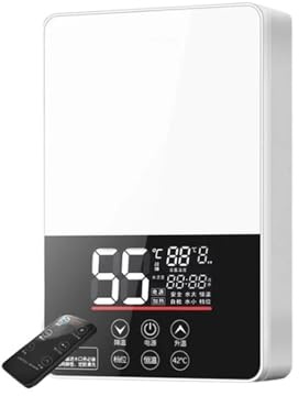 Chauffe-eau Thermostatique Électrique 7000W, Télécommande, Chauffage Instantané, Étanche, Sans Réservoir, For Douche Et Bain chauffer rapidement(7000w,Intelligent White)