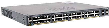 Cisco Catalyst 2960X-48FPS-L - Switch di rete a 48 porte Gigabit Ethernet, budget PoE 740W, 4 porte uplink SFP da 1G, garanzia limitata a vita con formula avanzata (WS-C2960X-48FPS-L)