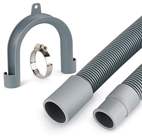 Washing Machine Waste Pipe Extension, ilauke 1.5m Universal Replacement Drain Hose Extension Kit Drain Pipe for Washing Machine, Dishwasher & Other Applications