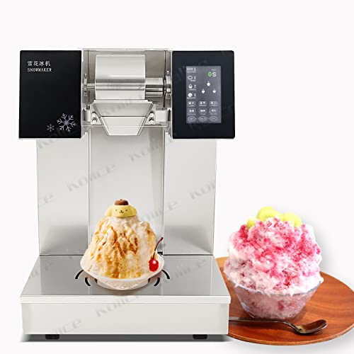 Kolice Automatically Electric Ice Shaving Machine Ice Crusher Shaver Snow Cone Maker Machine 245kgs/24 hours Output for Home and Commercial Use
