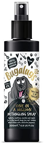 Bugalugs One in a Million Dog Detangler Spray - Hair Conditioner for Dogs with baby powder dog perfume - Professional groom detangling spray- Pro Leave in dog grooming Spray for Your Pooch