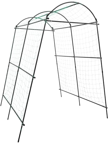 Enrejado de jardín, arco de rosas con trenzado trepador para plantas, para jardines, huertos, pabellones, jardines botánicos, parques, capacidad de carga 35 kg
