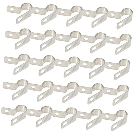 PHENOFICE 50stücke Kabelclips Aus Metall Für Wandmontage Drahtklemme Für Kabelmanagement Kleine Verdrahtungsclips Multifunktions-organisation Für Kabel Und Draht