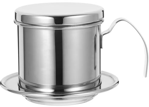 Cabilock Stainless Steel Coffee Dripper with Portable Coffee Filter for Home and Outdoor Use Rust Resistant Minimalist Fashion Featuring Easy Operation and Sturdy Design