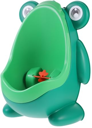 HEMOTON Orinatoio Vasino Per Bambini a Forma Di Rana Cartone Animato, Mulino a Vento, Montaggio a Parete, in Materiale Pp Durevole, Per Allenamento Ragazzi e Addestramento Al Bagno