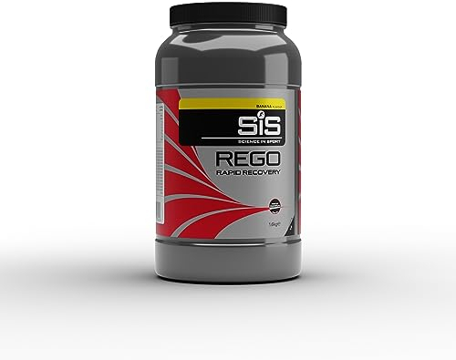 Science in Sport REGO Rapid Recovery Pulver, Post-Workout Proteinshake, 20g Protein, 23g Kohlenhydrate, Unterstützt Regeneration der Muskeln, vegan, 1.6kg Beutel (32 Portionen), Bananen Geschmack