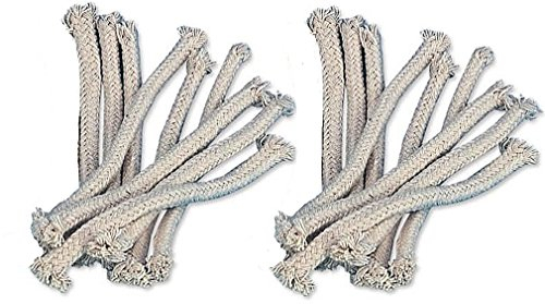 Iapyx Mèches de rechange pour lampe torche de jardin à huile en bambou (18 pièces)