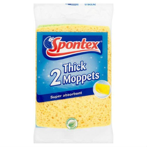 Spontex épais Moppets Lot de 2 Étui de 6