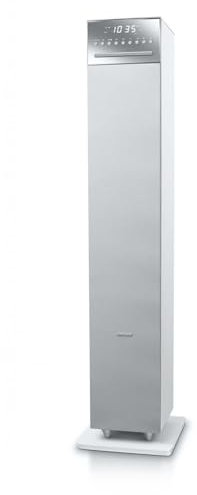 Muse M-1350 BTC - Sistema de Altavoz Torre 2.1 (120 W, Bluetooth, NFC, USB, Piso), Color Blanco