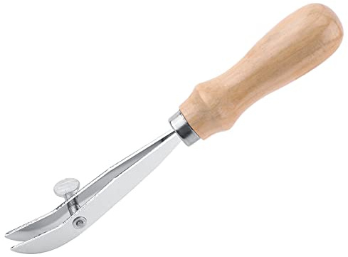 Walfront Einstellbare Creaser, Edelstahl Kantenschneider DIY Leder Werkzeug Verstellbarer Lederrand zum Basteln Lederverarbeitungswerkzeug