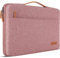 DOMISO Laptoptasche 15,6 zoll Laptop Hülle Tasche Kompatibel mit 16 Zoll MacBook Pro M4/M3/M2/M1 Pro/Max A3403 A3186 A2991 A2780 A2485 A2141,Wasserabweisend Laptophülle Sleeve mit Griff,Rosa