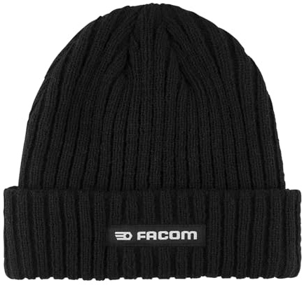 Facom Bonnet de Travail Homme, Haut et Chaud, Taille TU - Noir