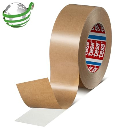 tesafix 4970 | Extra stark haftendes, doppelseitiges Klebeband | Farbe: weiß, Länge: 50 m, versch. Breiten (50 mm x 50 m)