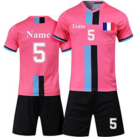 LAIFU Maillot Football Personnalisé Maillots de Gardien de Football Homme Nous Enfant avec Votre Numéro de Logo de Nom d'Équipe