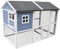 Dehner Nagerheim Happy Home Funny, mit Freigehege, 120 x 170 x 99 cm, Holz, hellblau