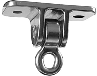 Edelstahl Schaukelhaken, 360 ° Drehbarer Leise Deckenhaken Hängesessel Schaukel Drehbarer Schaukelaufhänger Schwerlast Plattenschnalle für Spielplatz Beton Hängemattenhaken, 850KG Tragfähigkeit
