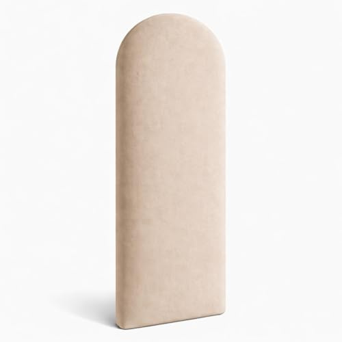 Angelo - Wandpolster - 3D Wandpaneele Bett - Wandkissen - Polsterpaneele - Polster Paneele - Gepolstert Paneele Wand - Beige 90x30 - Polster Paneele - Deckenpaneele - Zaun