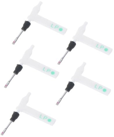 Ywmsfl 5 Stück Plattenspieler-Nadel-Nadeln, Plattenspieler-Zubehör, Plattenspieler-Nadel, Phonograph-Stift für Spieler