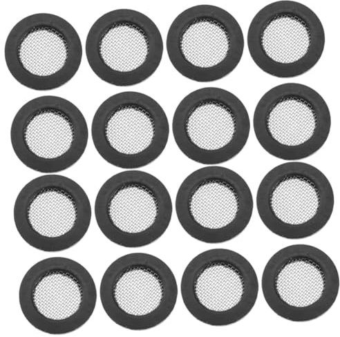 Artibetter 60pcs 1/2 Inch Garden Hose Washers with 304 Stainless Steel Wire Mesh Strainer Black Rubber Hose Gasket Set for Water Inlet Coupling and Outdoor Garden Accessories