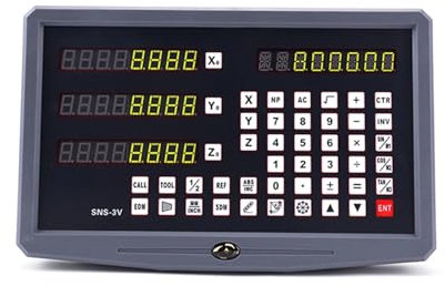 Digitale Anzeige, SNS-3V SNS-2V Digitalanzeige Drehmaschine Fräse Dro Display DB9 TTL Signal 80V bis 260V,Einfache Bedienung(SNS-3V)