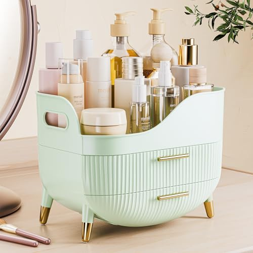 VG VISIONGOOD Trucchi Organizer con Cassetti, Porta Profumi | Organizzatore Trucchi Organizer Multifunzione,Grande Capacità Porta Cosmetico da Bagno per Cosmetici,Gioielli e Rossetti
