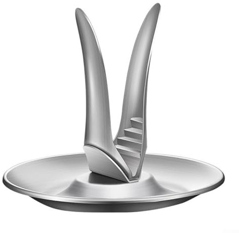 Schiaccianoci dal design innovativo in robusto acciaio inossidabile per aprire facilmente a vari tipi di noci senza sporcare