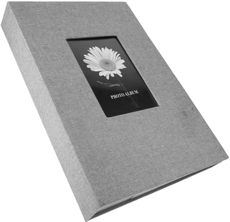 HOOTNEE Album Fotografico in Lino Tasche Portaoggetti Per Ricordi Di Nozze Decorazione Casa