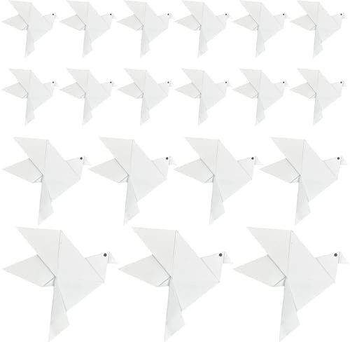 HAOBIN 36er Origami Friedenstaube 3 Größen Papierkrane Vogel Vogelpapier | Handgefertigte und gefaltete Papier Vögel und Vogel, in 3 Größen für Hochzeitsfeier Hintergrund und Home Decor