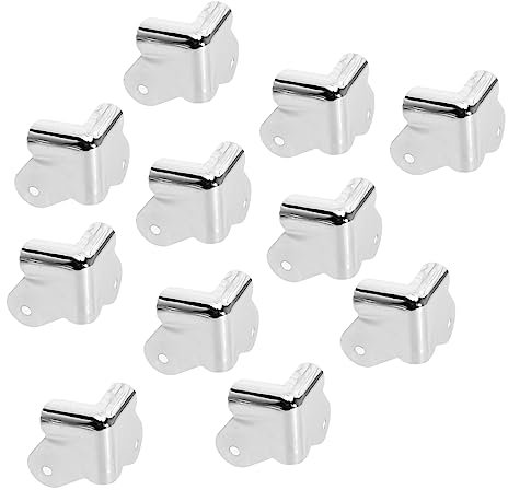 Gatuida 24pièces Protections Angle Fer pour Haut-parleurs Lot de Protection Angle Pratique Bords Fer Facile à Installer