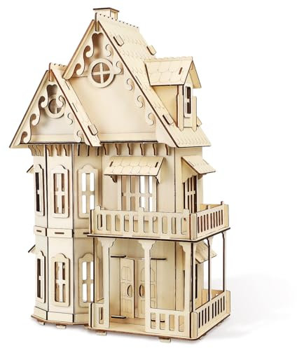 Sosoport Puzzles De Maisons Bois à Assembler Maquettes De Maisons pour Adultes Puzzles pour Décorer