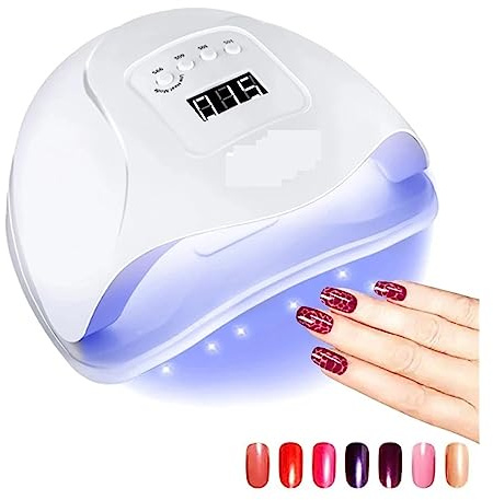 Lampe à ongles LED, Lampe à ongles UV LED 120W 80W Sèche-ongles for durcir tous les vernis en gel Smart Light for Gel Protable de séchage des Outils manucure Pour manucure maison(1 UK)