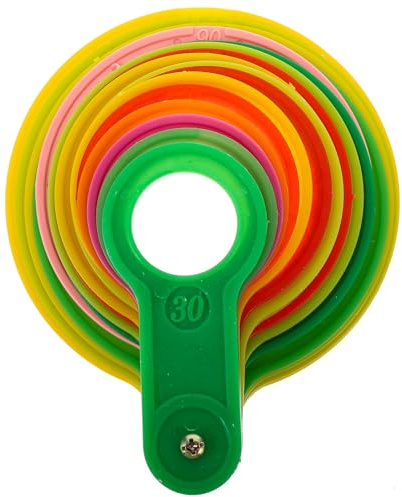 Lurrose Medidor de Diámetro de Frutas de Plástico Anillos Calibradores para Naranjas, Manzanas y Melocotones en Recolección de Frutas Color Aleatorio