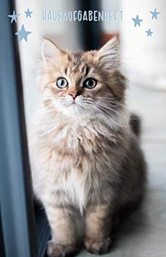 Hausaufgabenheft: mit Kätzchen / Katze, ca. A5, für 1 komplettes Schuljahr