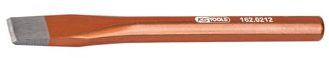 KS Tools 162.0211 Scalpello Piatto per Meccanica, 125 mm, Ottagonale
