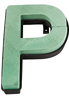 Oasis Blumenmuster Schaum Buchstaben Schnell Klammer System A-Z Erhältlich - Letter P