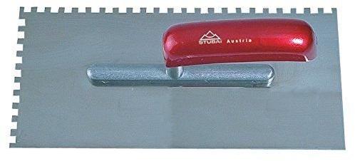 Stubai Glättekelle mit Zahnung, gebogen Heft 8 mm, 433433