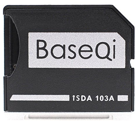 BASEQI Aluminum microSD Adapter for MacBook Air 13 and MacBook Pro 13/15 (Non-Retina)