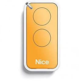 NICE INTI1Y giallo 1 canale rolling code trasmettitore, 433,92 Mhz rolling code. Compatibile con i telecomandi FLOR-S, ONE, FLORE.