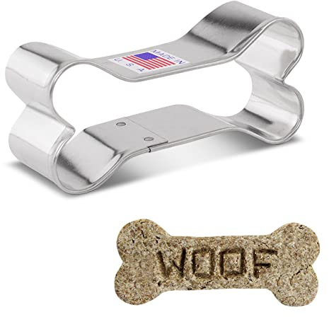 Ann Clark Dog Bone Cookie Cutter, 3-1/4 Made in USA